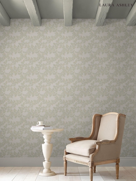 Laura Ashley Dark Grey Burnham Paste The Wall A4 Wallpaper Sample (A41272) | £1