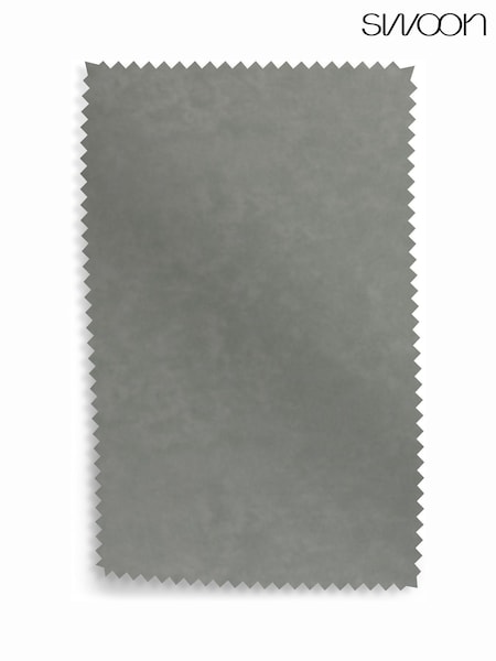 Swoon Silver Grey Easy Velvet Upholstery Swatch (A41296) | £0