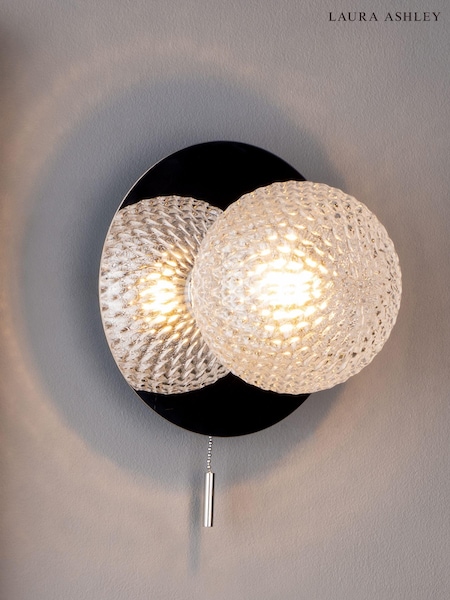 Laura Ashley Polished Chrome Prague Bathroom Single Wall Light (A42910) | £50