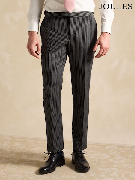 Joules Black Slim Fit Morning Suit Trousers (A43730) | £100