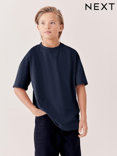 Blue Navy Relaxed Fit Short Sleeve T-Shirt (3-16yrs) (A43796) | £3.50 - £6.50