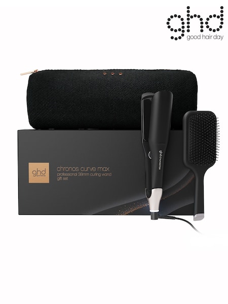 Black - Ghd Chronos Max Best Wide Plate Hair Straightener Festive Gift Set