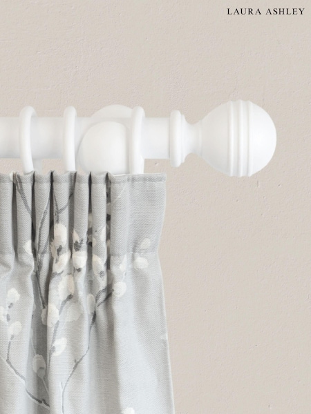 Laura Ashley Cotton White Haywood Curtain Pole (A44604) | £65 - £120