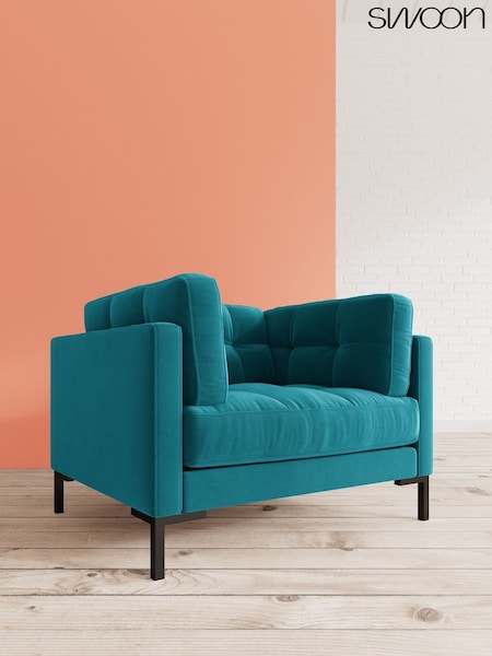 Easy Velvet/Kingfisher Landau By Swoon (A46833) | £1,199