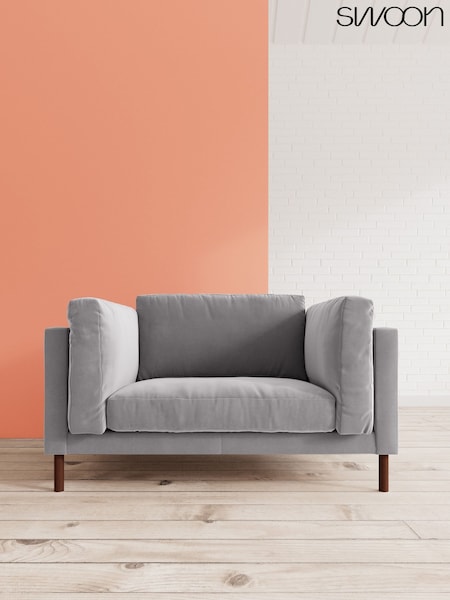 Easy Velvet/Silver Grey Munich By Swoon (A46886) | £1,309