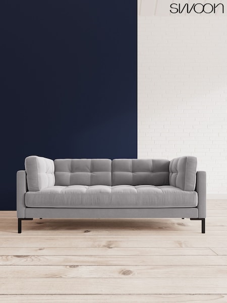 Easy Velvet/Silver Grey Landau By Swoon (A46888) | £1,519