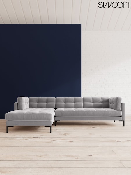 Easy Velvet/Silver Grey Landau By Swoon (A46888) | £2,539