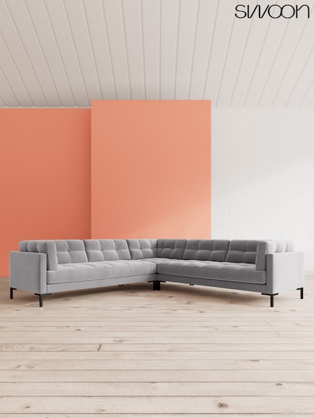 Easy Velvet/Silver Grey Landau By Swoon (A46888) | £3,149