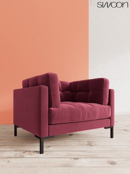 Easy Velvet/Bordeaux Landau By Swoon (A47041) | £1,199
