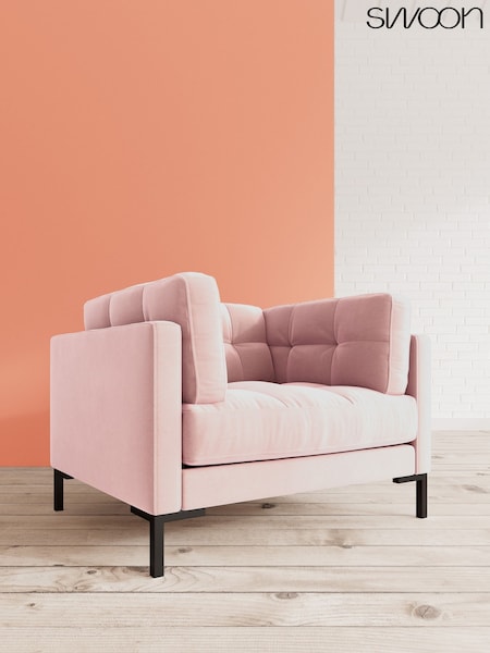 Easy Velvet/Blush Landau By Swoon (A47057) | £1,199