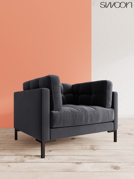 Easy Velvet/Black Landau By Swoon (A47075) | £1,199