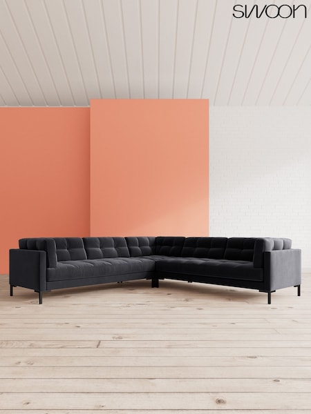 Easy Velvet/Black Landau By Swoon (A47075) | £3,149