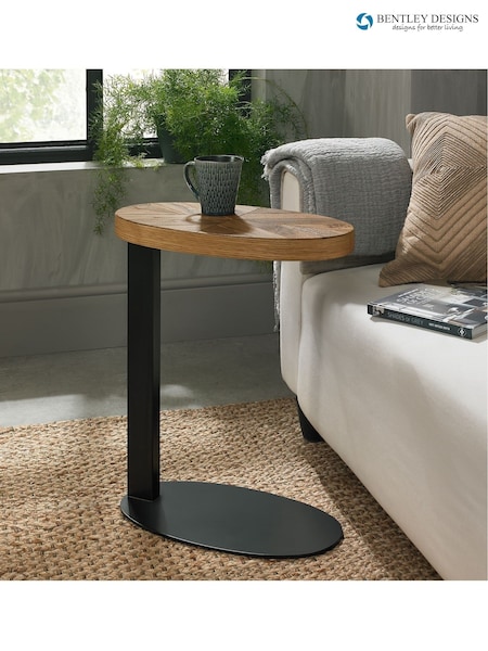 Bentley Designs Natural Ellipse Rustic Oak Sofa Table (A47388) | £180