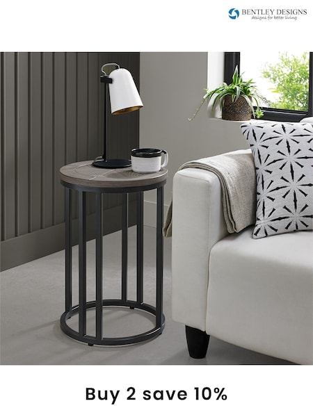 Bentley Designs Silver Monroe Side Table (A47412) | £180