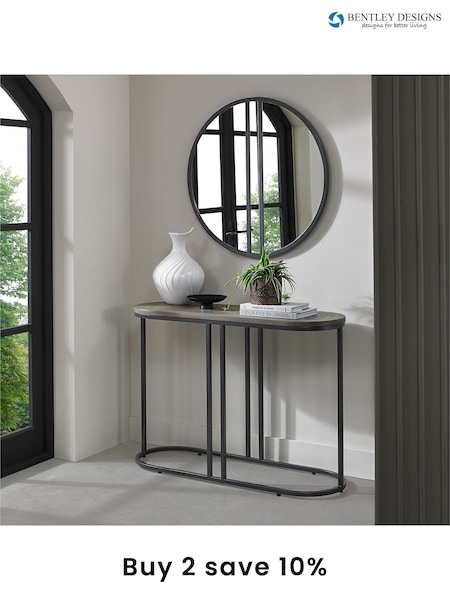 Bentley Designs Silver Monroe Silver Grey Console Table (A47419) | £400
