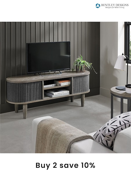 Bentley Designs Silver Monroe Entertainment Unit (A47420) | £450