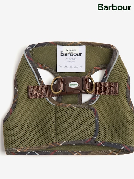 Barbour® Olive Green Unisex Mesh Dog Harness (A47508) | £25