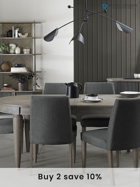 Bentley Designs Silver Monroe 6 to 8 Seater Extending Dining Table (A47821) | £1,200