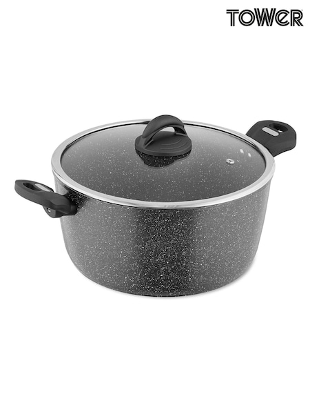 Tower Grey Cerastone 28cm Casserole Dish (A50825) | £35