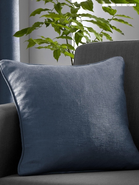 Fusion Blue Strata Woven Filled Cushion (A52504) | £16