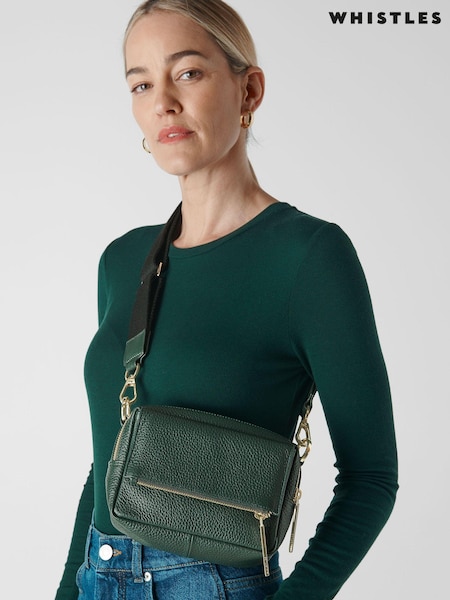 Whistles Green Bibi Cross-Body Bag (A57364) | £129