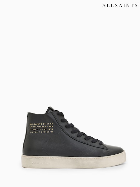 AllSaints Black Tana High Tops (A58255) | £139
