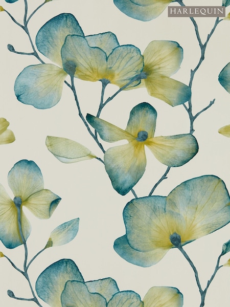 Harlequin Blue Kienze 10.05M Wallpaper (A58893) | £102