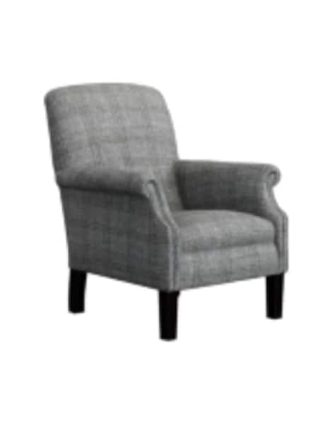 Nevis Flint Check/Grey Langdale By Harris Tweed (A59633) | £1,100