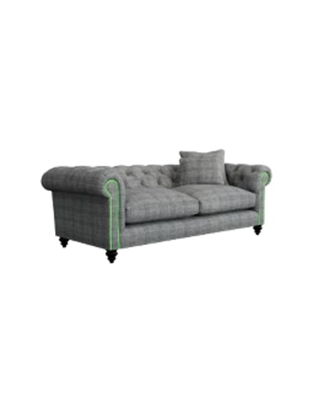 Nevis Flint Check/Grey Langdale By Harris Tweed (A59633) | £2,700