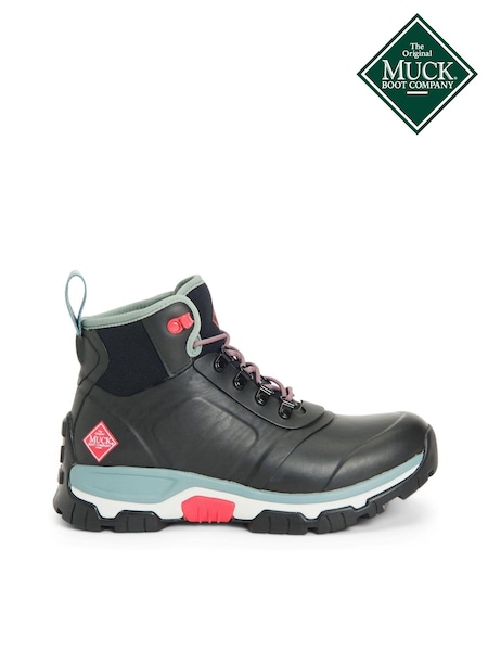 Muck Boots Womens Apex Lace-Up Hiking Black Boots (A61634) | £195