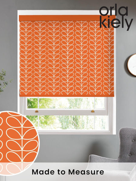 Orla Kiely Orange Linear Stem Made To Measure Roller Blind (A63791) | £58