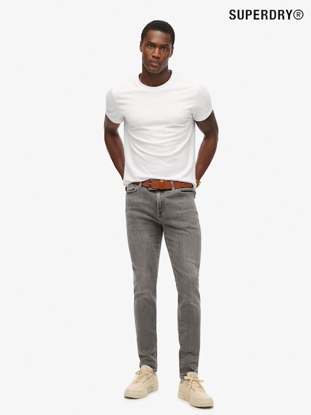 Superdry Grey Cotton Skinny Jeans (A63911) | £75