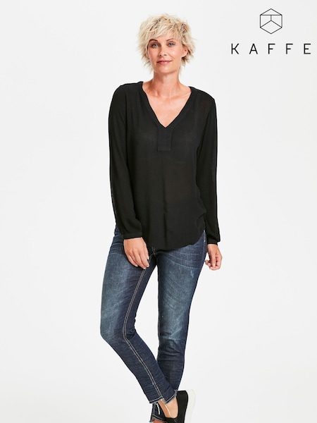 Kaffe Amber Regular Fit Long Sleeve Blouse (A64619) | £25