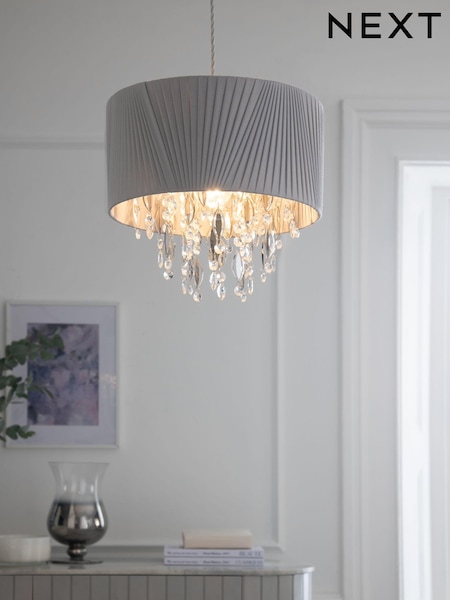 Grey Bellagio Easy Fit Lamp Shade (A64810) | £50