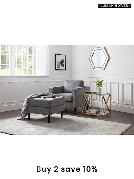 Julian Bowen Grey Hayward Chair (A64834) | £360