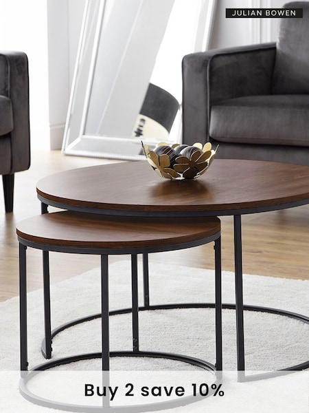 Julian Bowen Brown Bellini Round Coffee Table (A65189) | £150