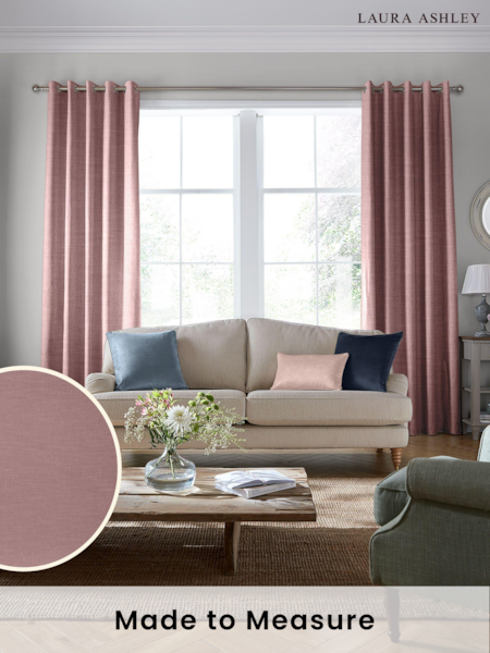 Laura Ashley Purple Swanson Made To Measure Curtains (A65575) | £100