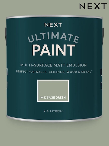 Mid Sage Green Ultimate® Multi-Surface Peel & Stick Paint Sample (A67824) | £1