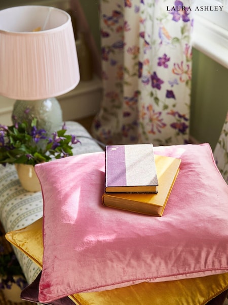Laura Ashley Peony Pink Square Nigella Cushion (A68411) | £44