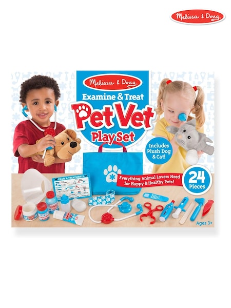 Melissa & Doug Multi Multi Examine Treat Pet Vet Play Set (A70403) | £33