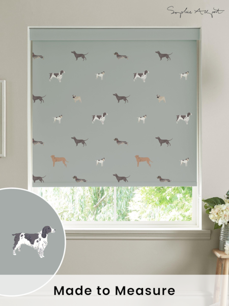 Sophie Allport Sage Green Woof Made To Measure Roller Blind (A72280) | £58