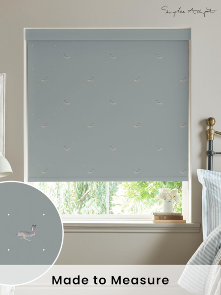 Sophie Allport Teal Blue Hare Made To Measure Roller Blind (A72283) | £58