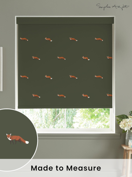 Sophie Allport Forest Green Foxes Made To Measure Roller Blind (A72285) | £58