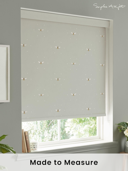 Sophie Allport Soft Linen Natural Bee Made To Measure Roller Blind (A72290) | £58