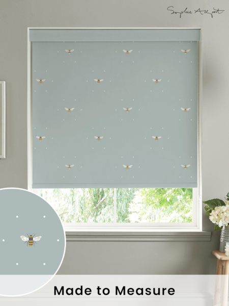 Sophie Allport Sky Blue Bee Made To Measure Roller Blind (A72291) | £58