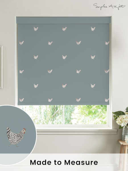 Sophie Allport Blue Chicken Made To Measure Roller Blind (A72295) | £58