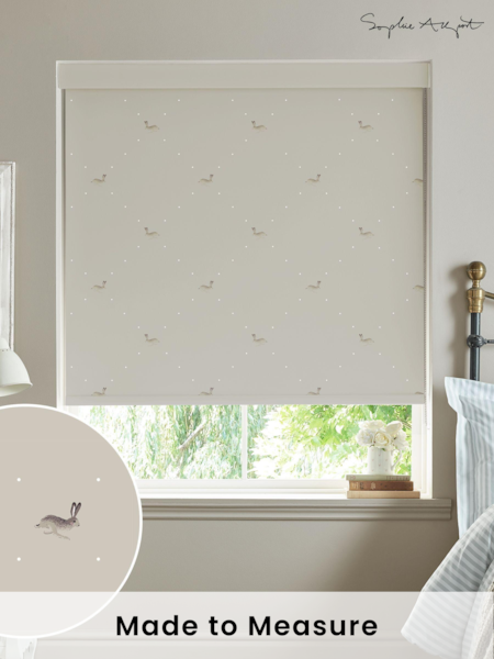 Sophie Allport Linen Natural Hare Made To Measure Roller Blind (A72297) | £58