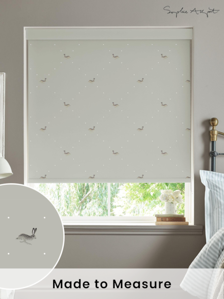 Sophie Allport Dove Grey Hare Made To Measure Roller Blind (A72298) | £58