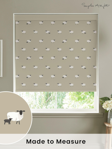 Sophie Allport Natural Sheep Made To Measure Roller Blind (A72305) | £58