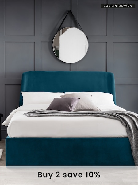 Julian Bowen Blue Frida Storage Ottoman Bed (A72712) | £500 - £550